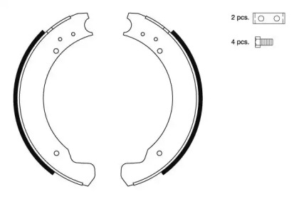 Комлект тормозных накладок (HELLA: 8DB 355 000-331)