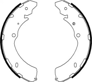 Комлект тормозных накладок (HELLA: 8DB 355 022-071)