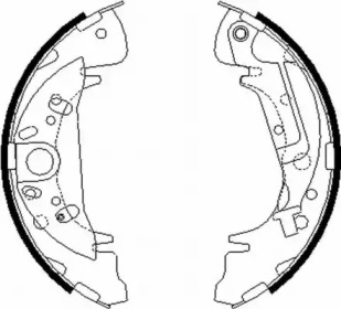 Комлект тормозных накладок (HELLA: 8DB 355 000-361)