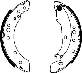 Комлект тормозных накладок (HELLA: 8DB 355 000-371)