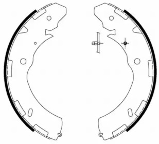 Комлект тормозных накладок (HELLA: 8DB 355 000-421)