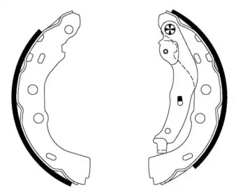 Комлект тормозных накладок (HELLA: 8DB 355 000-451)