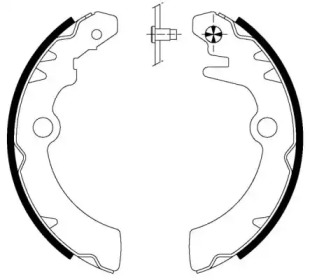 Комлект тормозных накладок (HELLA: 8DB 355 000-501)