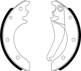 Комлект тормозных накладок (HELLA: 8DB 355 022-081)