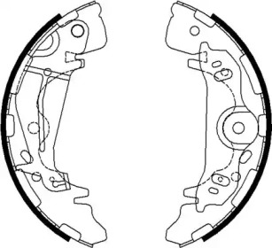 Комлект тормозных накладок (HELLA: 8DB 355 022-091)