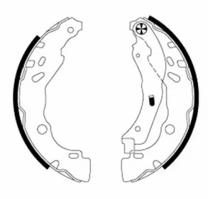 Комлект тормозных накладок (HELLA: 8DB 355 020-071)