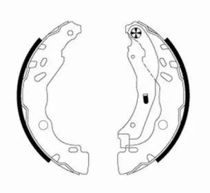 Комлект тормозных накладок (HELLA: 8DB 355 020-081)