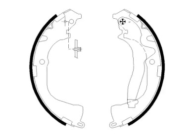 Комлект тормозных накладок (HELLA: 8DB 355 022-061)