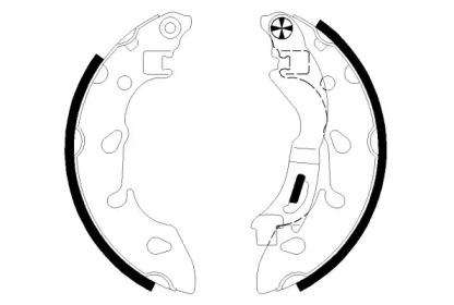 Комлект тормозных накладок (HELLA: 8DB 355 022-211)