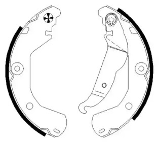 Комлект тормозных накладок (HELLA: 8DB 355 022-151)