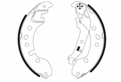 Комлект тормозных накладок (HELLA: 8DB 355 022-181)