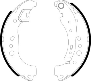 Комлект тормозных накладок (HELLA: 8DB 355 022-281)