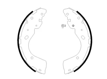 Комлект тормозных накладок (HELLA: 8DB 355 022-241)