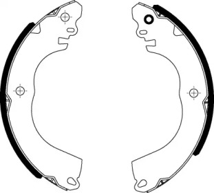 Комлект тормозных накладок (HELLA: 8DB 355 022-301)