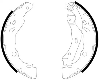 Комлект тормозных накладок (HELLA: 8DB 355 022-341)