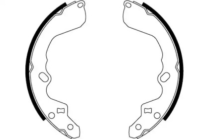 Комлект тормозных накладок (HELLA: 8DB 355 000-511)