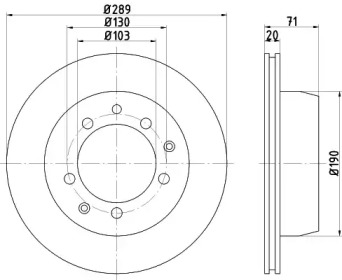 Тормозной диск (HELLA: 8DD 355 100-441)