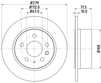 Тормозной диск (HELLA: 8DD 355 100-991)