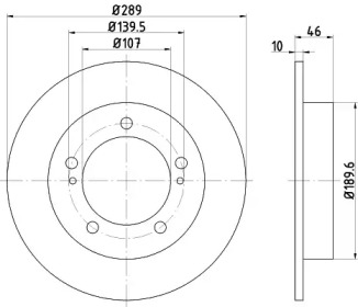 Тормозной диск (HELLA: 8DD 355 101-291)