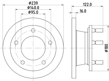 Тормозной диск (HELLA: 8DD 355 101-471)