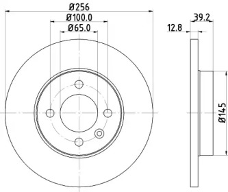 Тормозной диск (HELLA: 8DD 355 124-271)