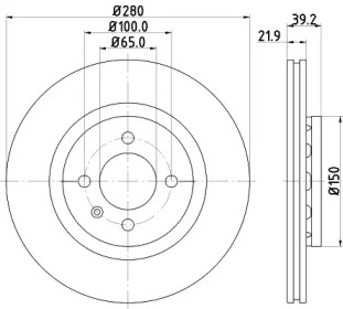 Тормозной диск (HELLA: 8DD 355 101-831)