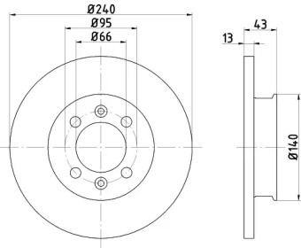 Тормозной диск (HELLA: 8DD 355 101-891)