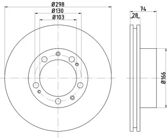 Тормозной диск (HELLA: 8DD 355 102-311)