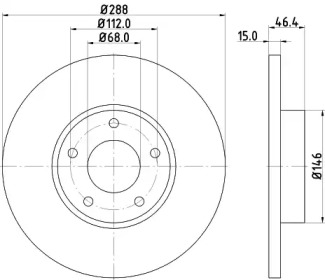 Тормозной диск (HELLA: 8DD 355 125-631)