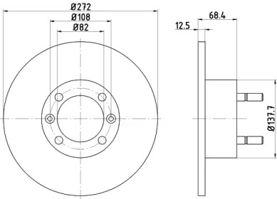 Тормозной диск (HELLA: 8DD 355 103-241)