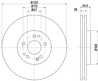 Тормозной диск (HELLA: 8DD 355 103-411)