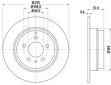 Тормозной диск (HELLA: 8DD 355 103-691)