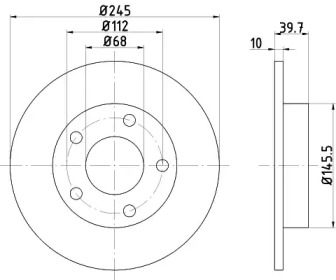 Тормозной диск (HELLA: 8DD 355 103-841)