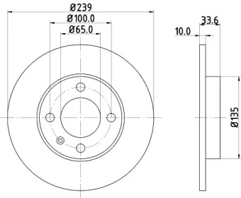 Тормозной диск (HELLA: 8DD 355 104-191)