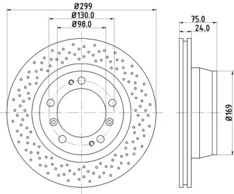 Тормозной диск (HELLA: 8DD 355 121-811)