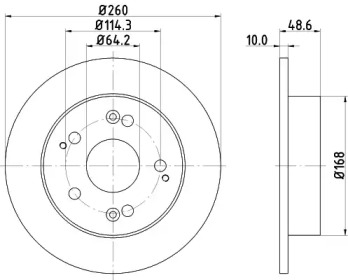 Тормозной диск (HELLA: 8DD 355 110-311)