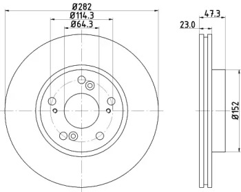 Тормозной диск (HELLA: 8DD 355 110-631)