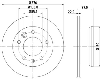 Тормозной диск (HELLA: 8DD 355 128-251)