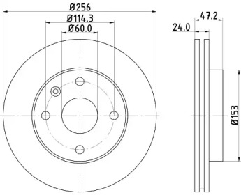 Тормозной диск (HELLA: 8DD 355 111-361)