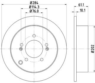 Тормозной диск (HELLA: 8DD 355 111-421)