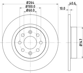 Тормозной диск (HELLA: 8DD 355 112-621)