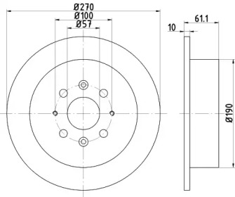 Тормозной диск (HELLA: 8DD 355 112-831)