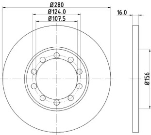 Тормозной диск (HELLA: 8DD 355 113-291)