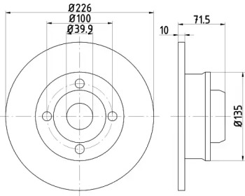 Тормозной диск (HELLA: 8DD 355 113-461)