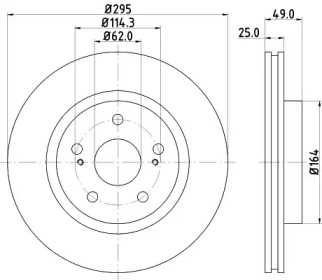 Тормозной диск (HELLA: 8DD 355 113-621)