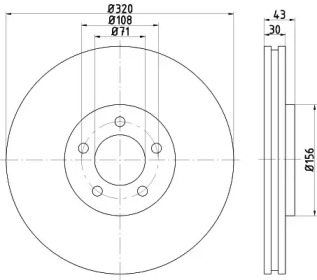 Тормозной диск (HELLA: 8DD 355 113-781)