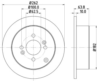 Тормозной диск (HELLA: 8DD 355 118-851)