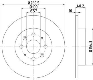 Тормозной диск (HELLA: 8DD 355 114-081)