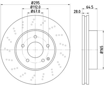 Тормозной диск (HELLA: 8DD 355 123-861)