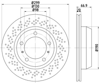 Тормозной диск (HELLA: 8DD 355 120-222)